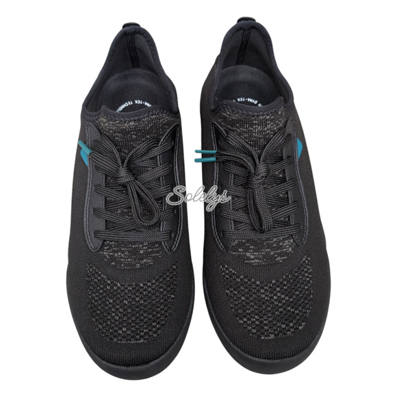 Vessi Weekend Mens 9 Asphalt Black on Black Waterproof Dyma-Tex Knit Sneaker - Picture 2 of 13